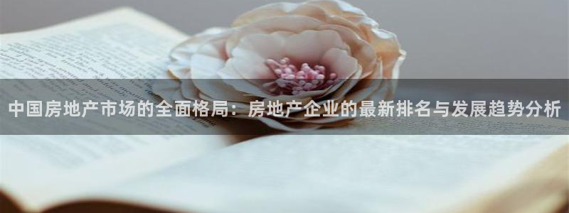 新宝5注册平台：中国房地产市场的全面格局：房地产企业的最新排