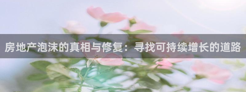 新宝_5：房地产泡沫的真相与修复：寻找可持续增长的道路