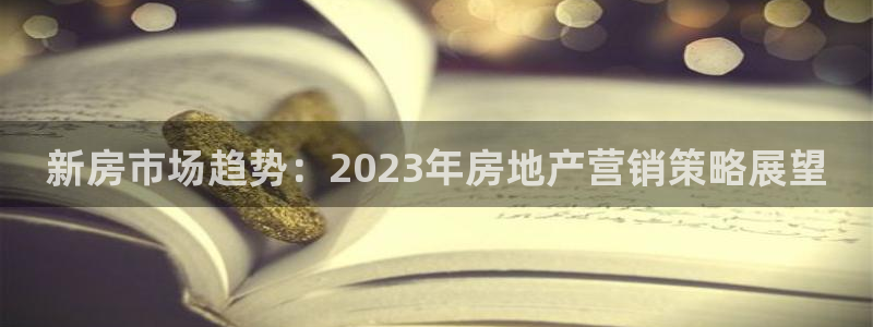 新宝5app：新房市场趋势：2023年房地产营销策略展望