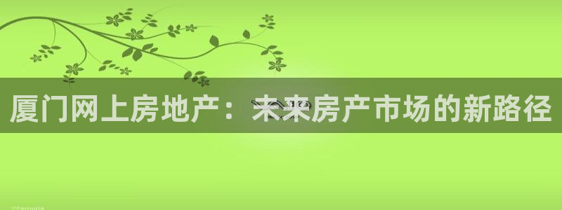 新宝5在哪里：厦门网上房地产：未来房产市场的新路径