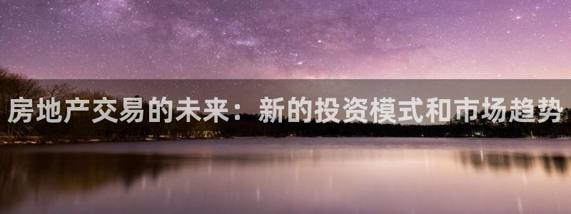 新宝5平台注册公司：房地产交易的未来：新的投资模式和市场趋势