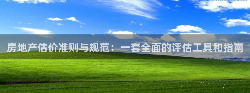 新宝5登录平台：房地产估价准则与规范：一套全面的评估工具和指