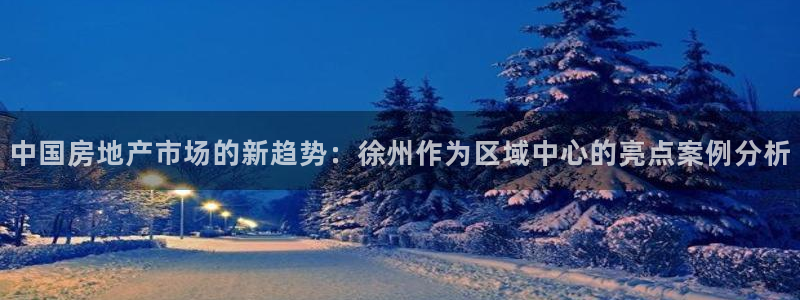 新宝5官方下载地址：中国房地产市场的新趋势：徐州作为区域中心